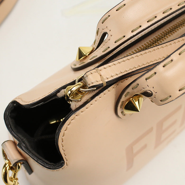 FENDI 8BL146 AC9L By the Way Medium Handbag shoulder bag leather Pink Women