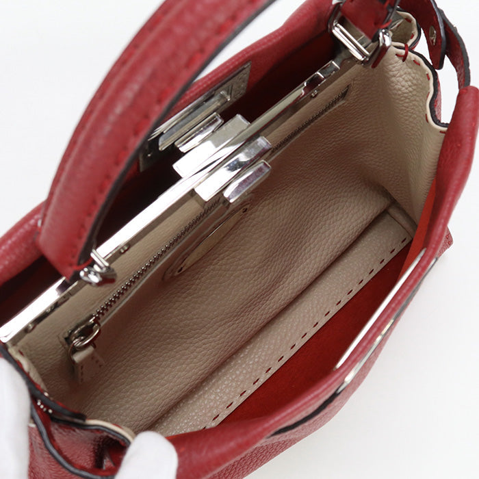 FENDI FE79246 2WAY handbag 198000 Handbag leather red Women
