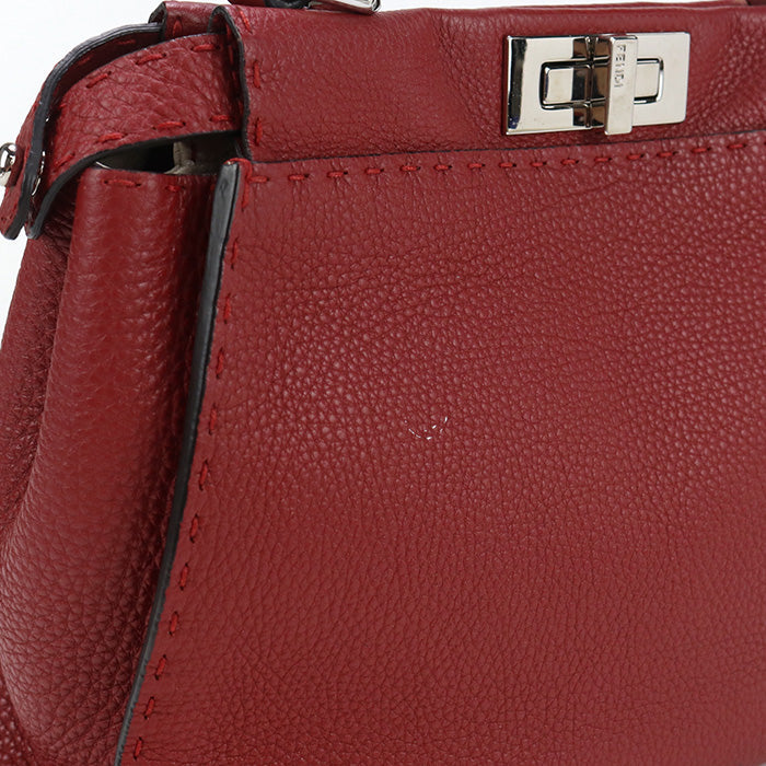 FENDI FE79246 2WAY handbag 198000 Handbag leather red Women