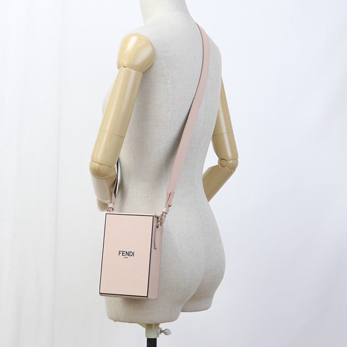 FENDI 8BT339 ADP6 Shoulder Bag Box Shoulder Bag leather pink Women