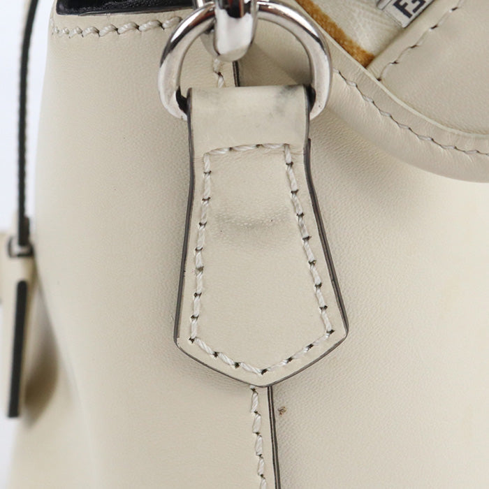 FENDI 8BL146 AC9L Handbag By the Way Medium 2way handbag leather white Women