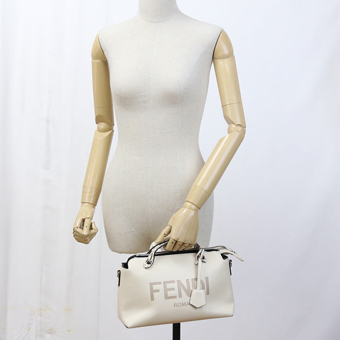 FENDI 8BL146 AC9L Handbag By the Way Medium 2way handbag leather white Women