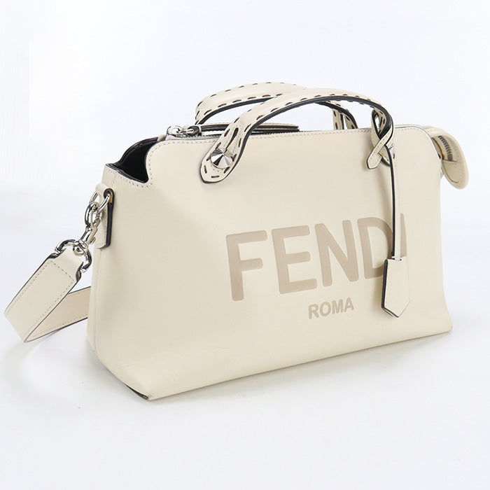 FENDI 8BL146 AC9L Handbag By the Way Medium 2way handbag leather white Women