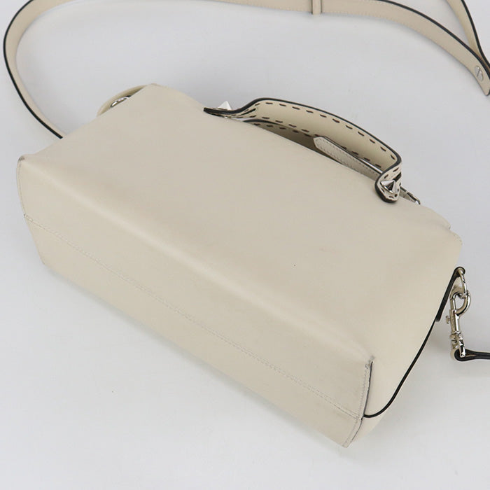 FENDI 8BL146 AC9L Handbag By the Way Medium 2way handbag leather white Women