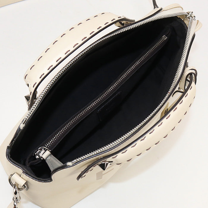 FENDI 8BL146 AC9L Handbag By the Way Medium 2way handbag leather white Women