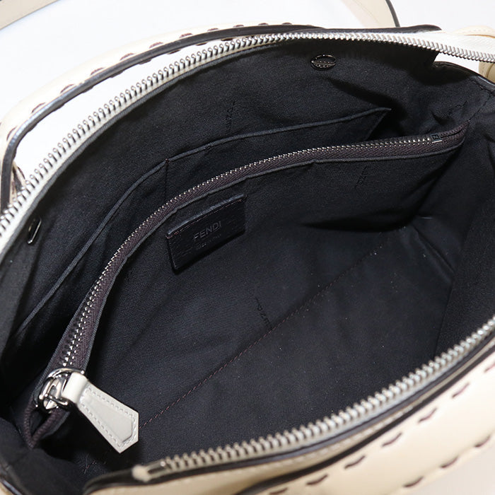 FENDI 8BL146 AC9L Handbag By the Way Medium 2way handbag leather white Women