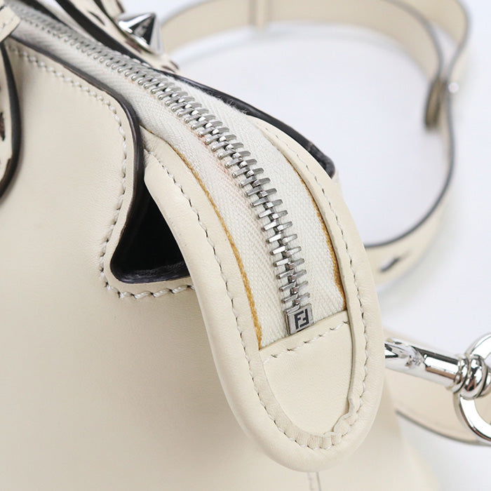 FENDI 8BL146 AC9L Handbag By the Way Medium 2way handbag leather white Women