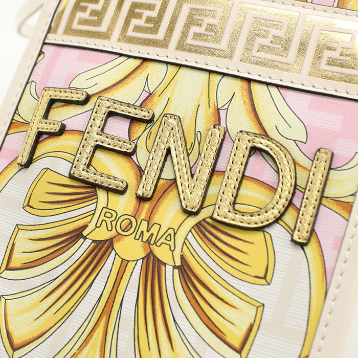 FENDI 8BS051 Tote Bag FENDACE Mini Sunshine Shopper Versace collaboration Calf leather Multicolor Wome