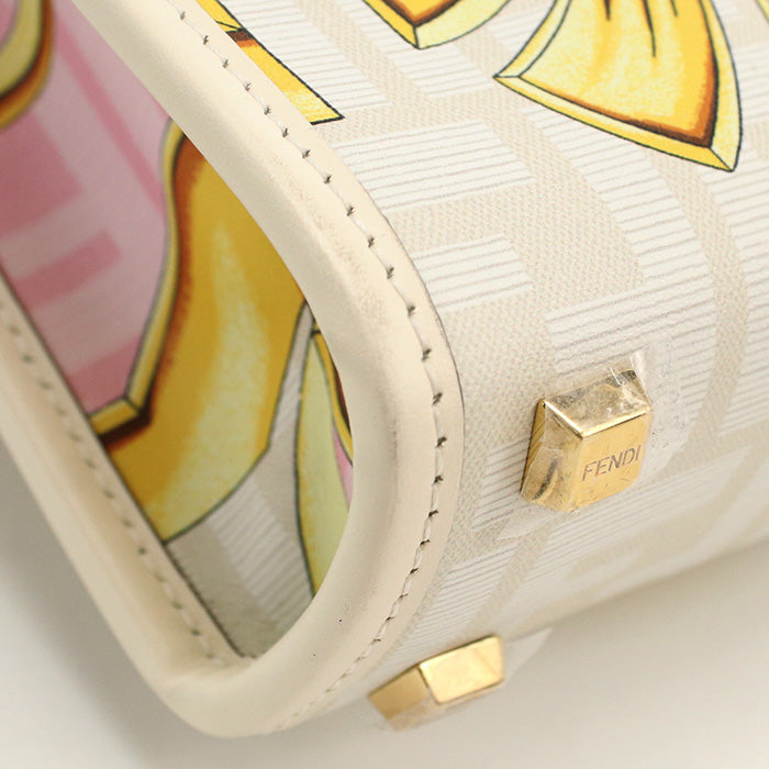 FENDI 8BS051 Tote Bag FENDACE Mini Sunshine Shopper Versace collaboration Calf leather Multicolor Wome
