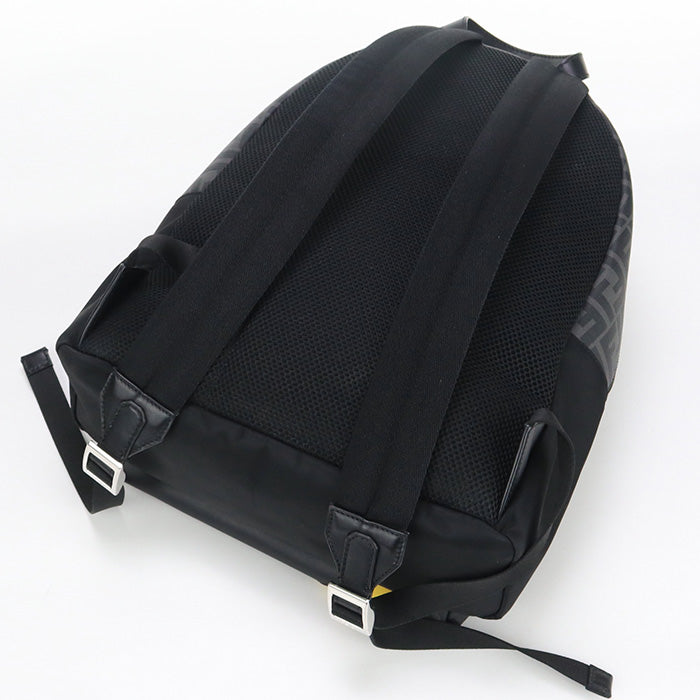 FENDI FE83154 Backpack Diagonal Nylon Black mens