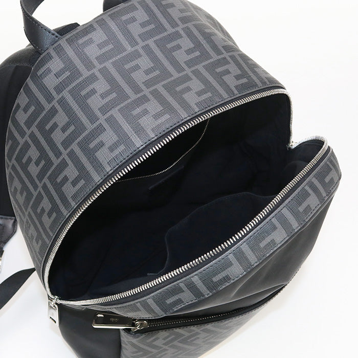 FENDI FE83154 Backpack Diagonal Nylon Black mens