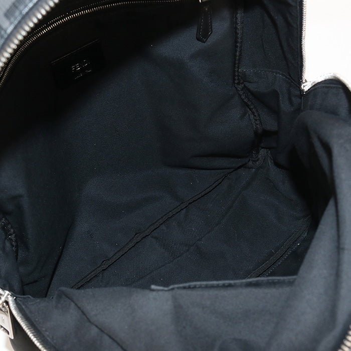 FENDI FE83154 Backpack Diagonal Nylon Black mens