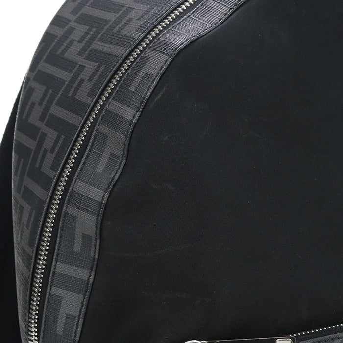 FENDI FE83154 Backpack Diagonal Nylon Black mens