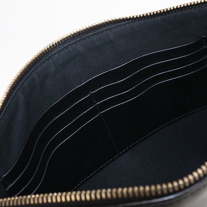 FENDI FE83752 Clutch bag FENDACE leather Black mens