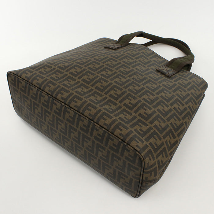 FENDI 7VA271 UZD Tote Bag Zucca Pattern Handbag Coated canvas Brown unisex