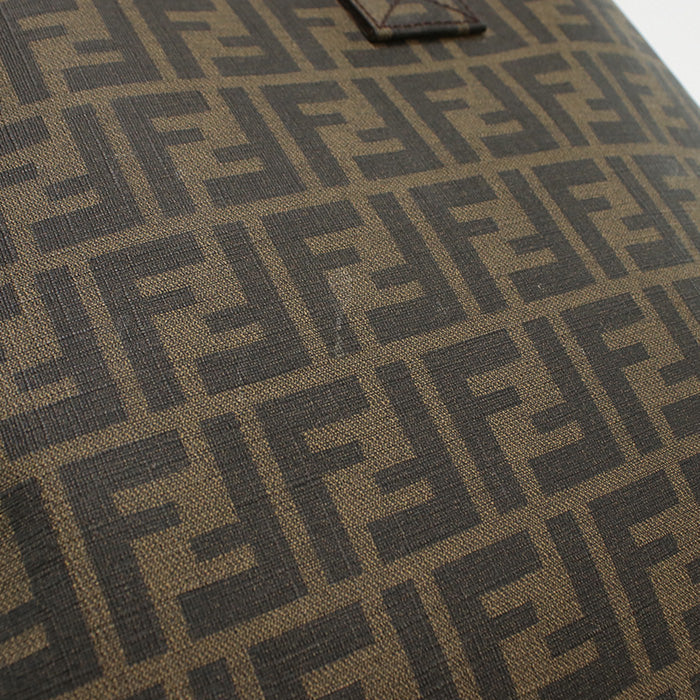 FENDI 7VA271 UZD Tote Bag Zucca Pattern Handbag Coated canvas Brown unisex