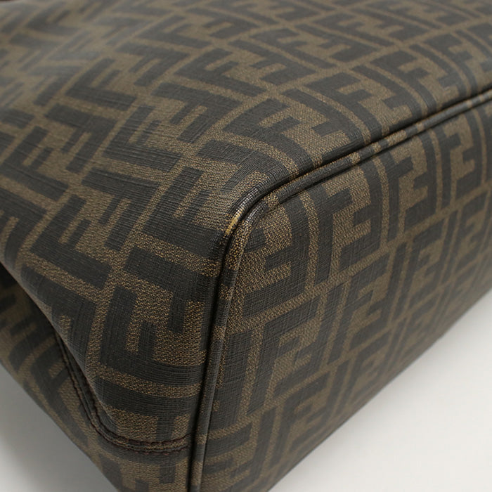 FENDI 7VA271 UZD Tote Bag Zucca Pattern Handbag Coated canvas Brown unisex