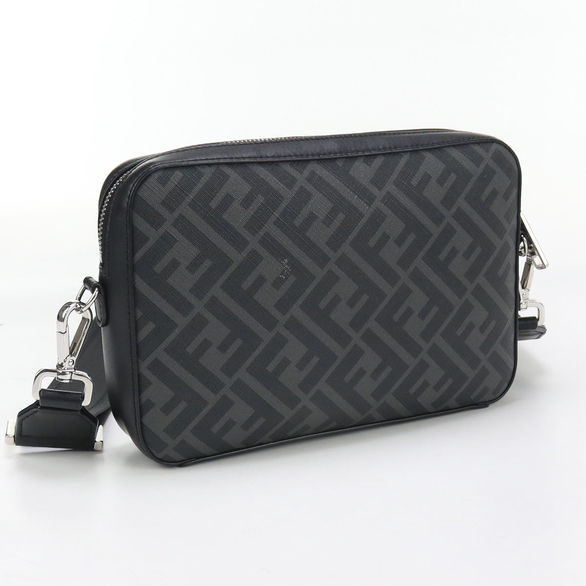 FENDI 7M0286 Camera case Fendi Diagonal Shoulder PVC/leather black mens