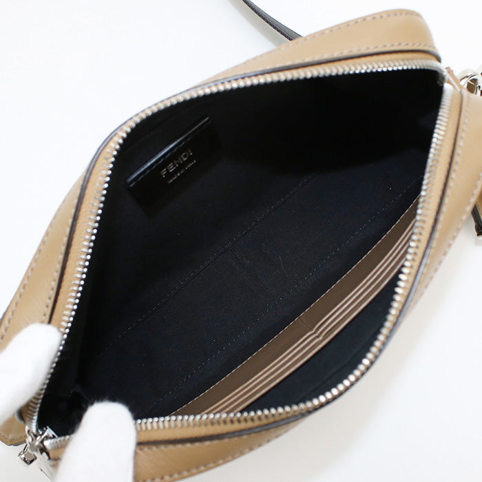 FENDI 7M0286 AJF8 F1EGA Shoulder bag Zucca Cam Medium Camera case PVC, leather Brown mens(unisex)