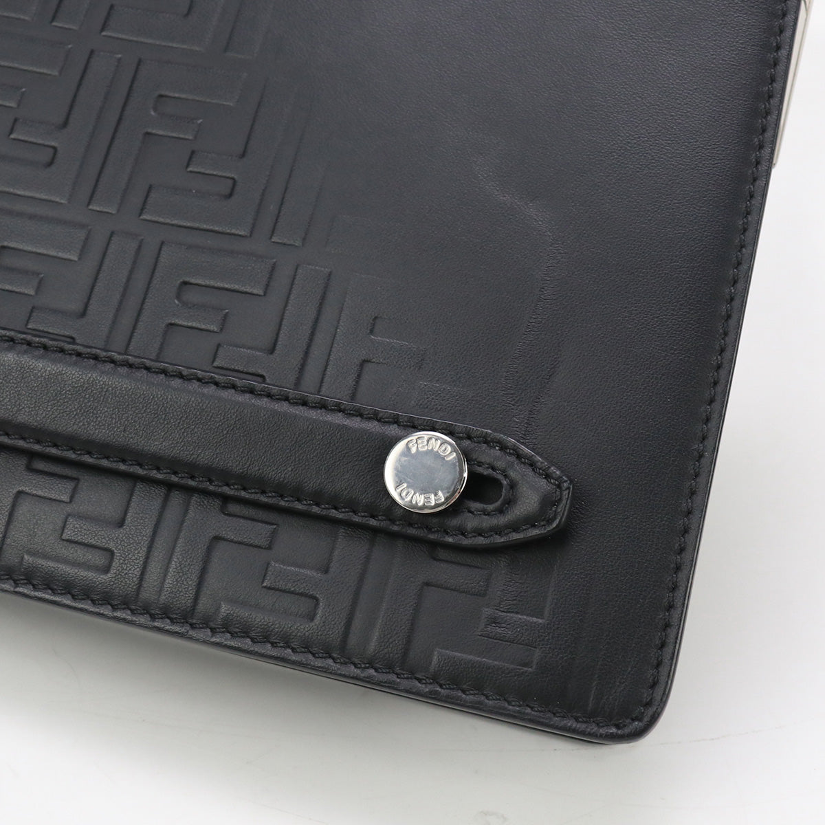 FENDI 7VA445 Clutch bag Clutch bag leather black mens