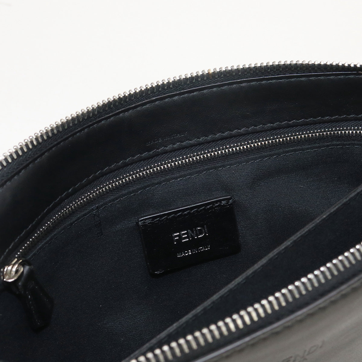 FENDI 7VA445 Clutch bag Clutch bag leather black mens