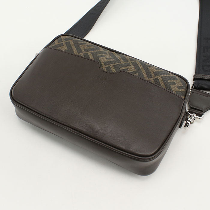 FENDI FE88632 Camera case Fendi Rome Shoulder Bag PVC Brown mens