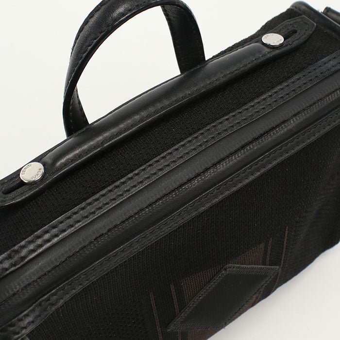 FENDI FE88635 2WAY handbag Shoulder Bag canvas Black unisex