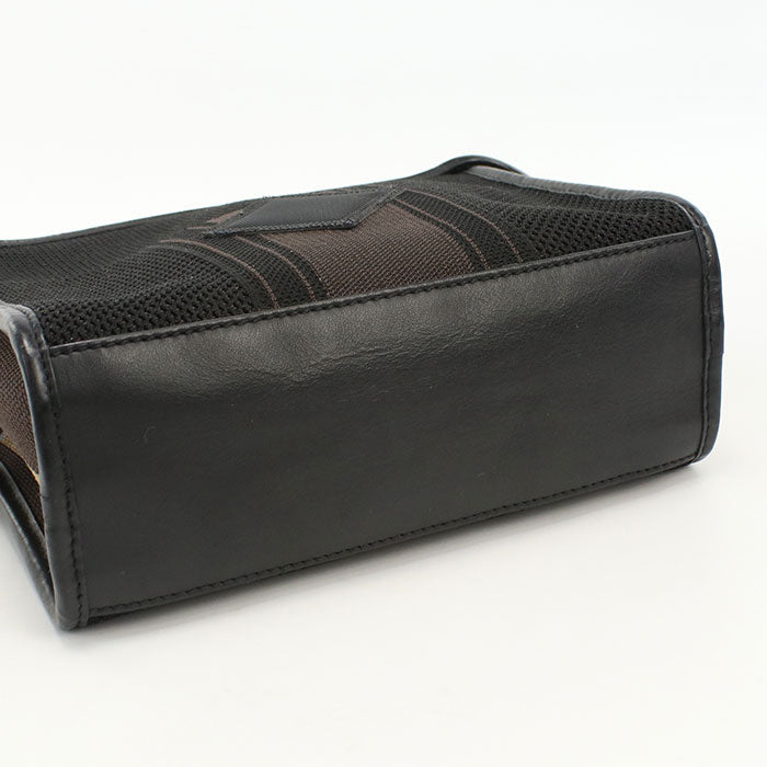 FENDI FE88635 2WAY handbag Shoulder Bag canvas Black unisex