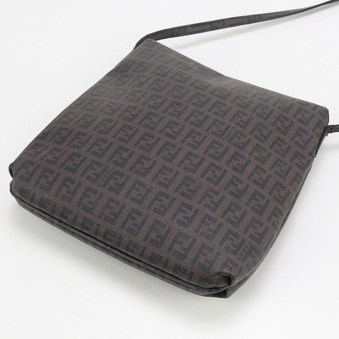 FENDI FE89070 Shoulder Bag Zucchino Shoulder Bag PVC/Shoulder Bag brown Women