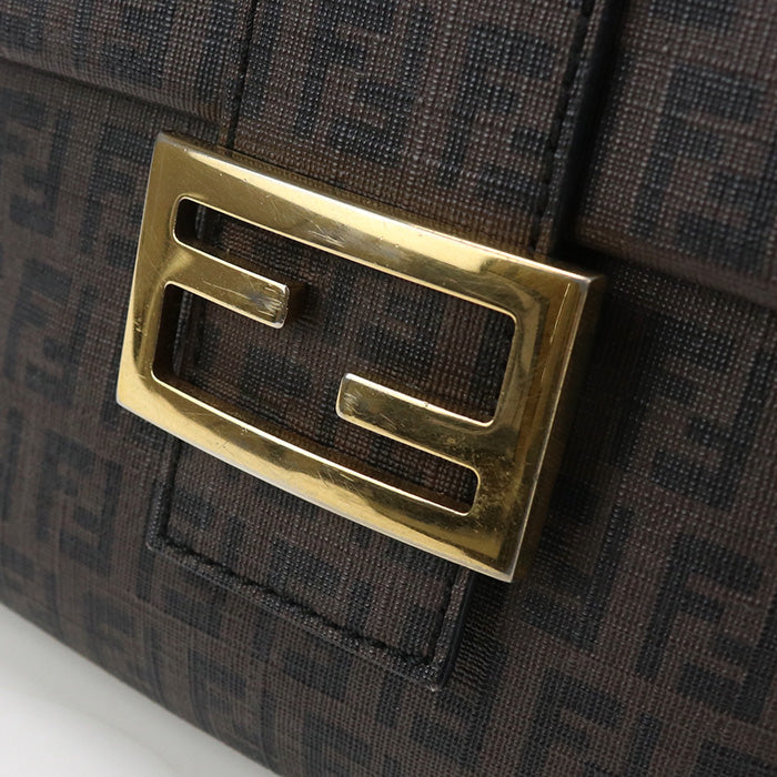 FENDI FE89070 Shoulder Bag Zucchino Shoulder Bag PVC/Shoulder Bag brown Women
