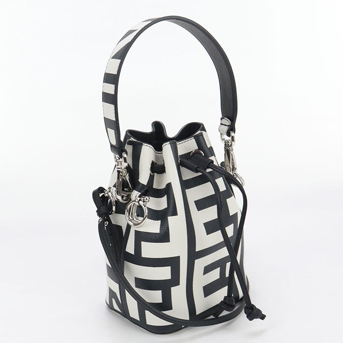 FENDI FE90168 Mini Montresor mark jacobs collaborat Handbag leather white Women