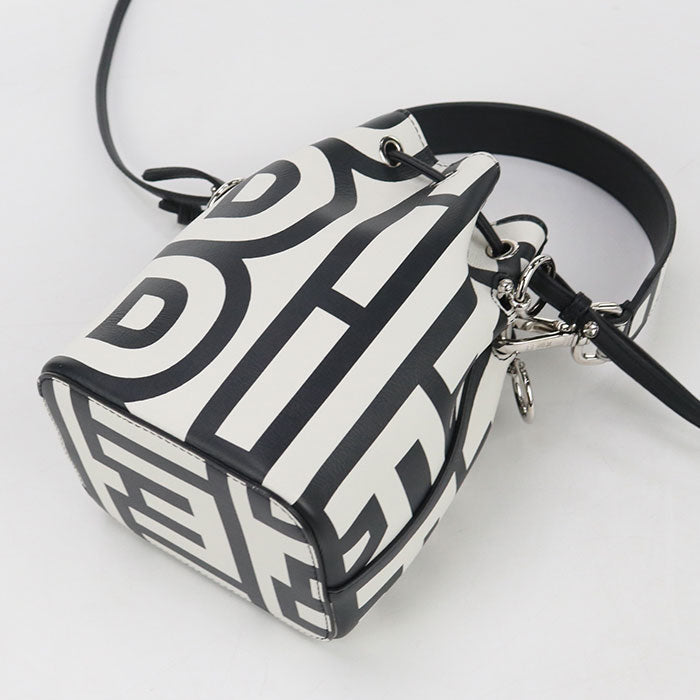 FENDI FE90168 Mini Montresor mark jacobs collaborat Handbag leather white Women