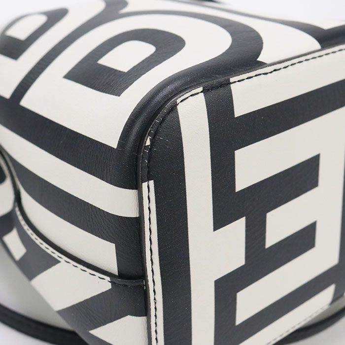 FENDI FE90168 Mini Montresor mark jacobs collaborat Handbag leather white Women