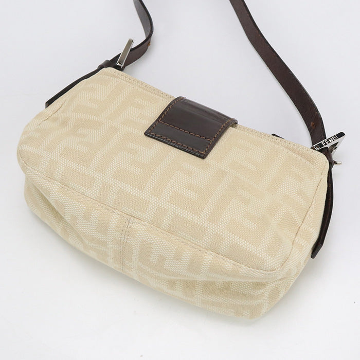 FENDI FE90456 One Shoulder Bag Zucca Shoulder Bag beige Women