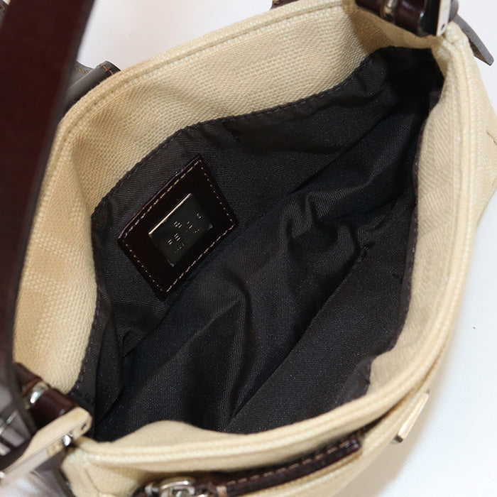 FENDI FE90456 One Shoulder Bag Zucca Shoulder Bag beige Women