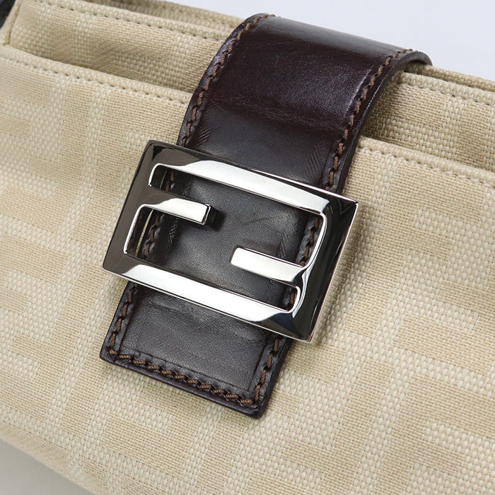 FENDI FE90456 One Shoulder Bag Zucca Shoulder Bag beige Women
