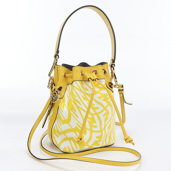 FENDI FE90723 Mini Montresor Handbag PVC yellow Women