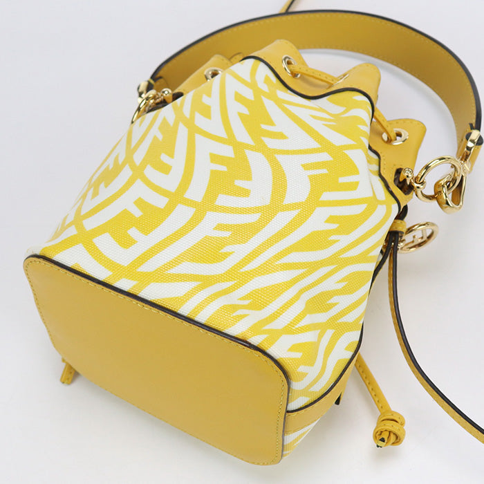 FENDI FE90723 Mini Montresor Handbag PVC yellow Women