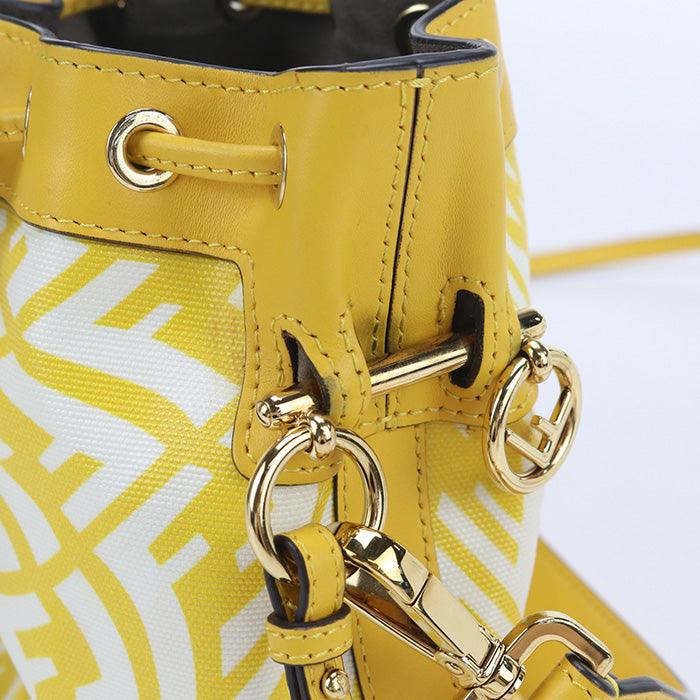 FENDI FE90723 Mini Montresor Handbag PVC yellow Women